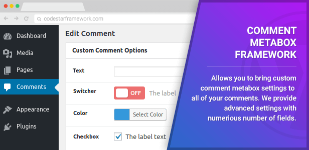 Comment Metabox Framework