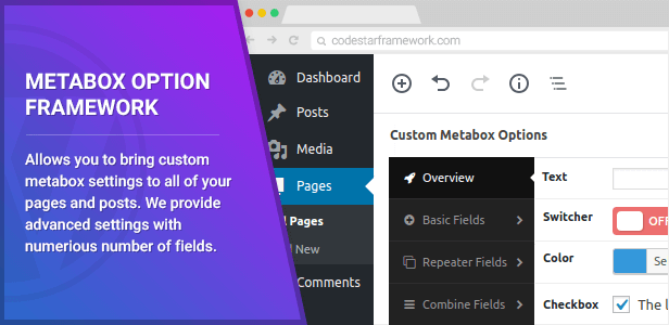 Metabox Option Framework