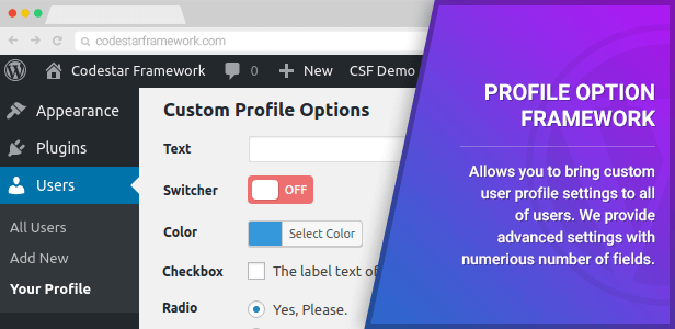 Profile Option Framework