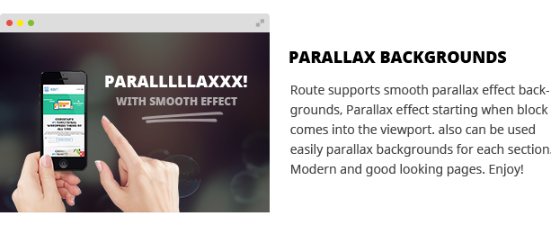 Parallax Sections