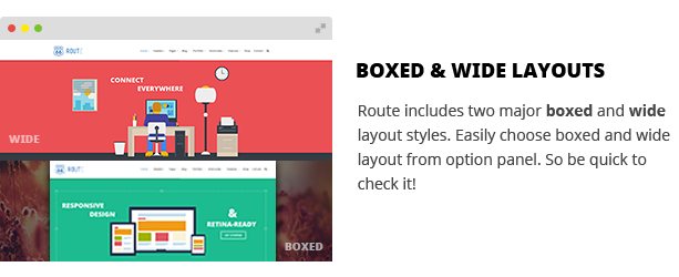 Boxed & Wide Layouts